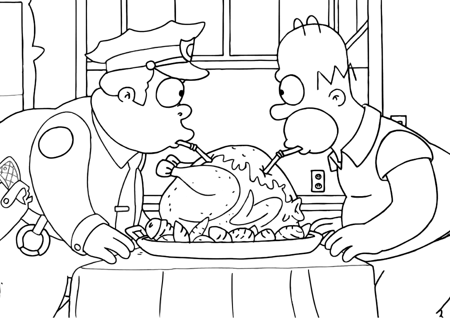Homer and the cop